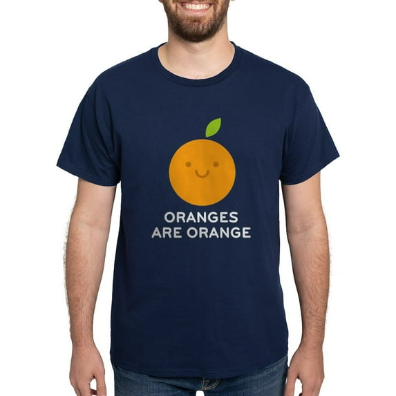CafePress - Oranges Are Orange T Shirt - Men's Classic Graphic Cotton T-Shirt