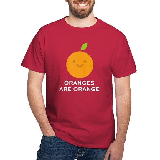 CafePress - Oranges Are Orange T Shirt - Men's Classic Cotton T-Shirts