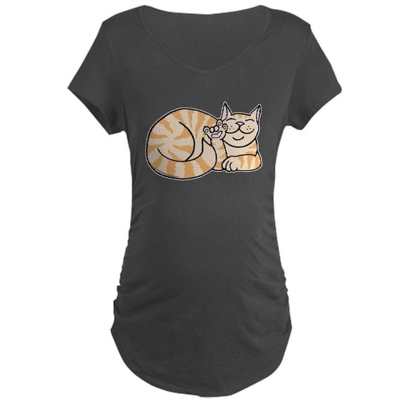 CafePress - Orangetabby ASL Kitty Maternity Dark T Shirt - Maternity Dark T-Shirt