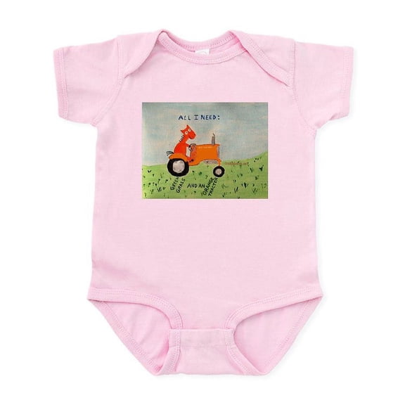 CafePress - Orangetractor! Body Suit - Baby Light Bodysuit, Size Newborn - 24 Months