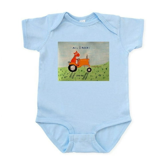 CafePress - Orangetractor! Body Suit - Baby Light Bodysuit, Size Newborn - 24 Months