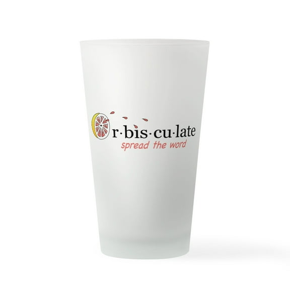 CafePress - Orbisculate Logo - Pint Glass, Drinking Glass, 16 oz. CafePress