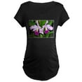 thumbnail image 1 of CafePress - Orchid, Floral, Photo Maternity Dark T Shirt - Maternity Dark T-Shirt, 1 of 3