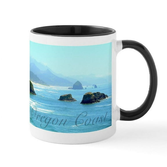 CafePress - Oregon Coast Mug - 11 oz Ceramic Mug - Novelty Coffee Tea Cup