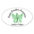 thumbnail image 1 of CafePress - Organ Donation Butterfly 6.1 - Sticker (Oval), 1 of 1