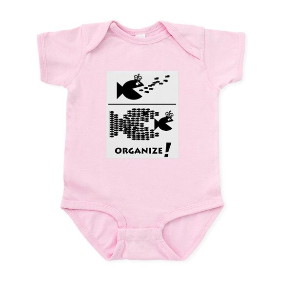 CafePress - Organize Fish Infant Bodysuit - Baby Light Bodysuit, Size Newborn - 24 Months
