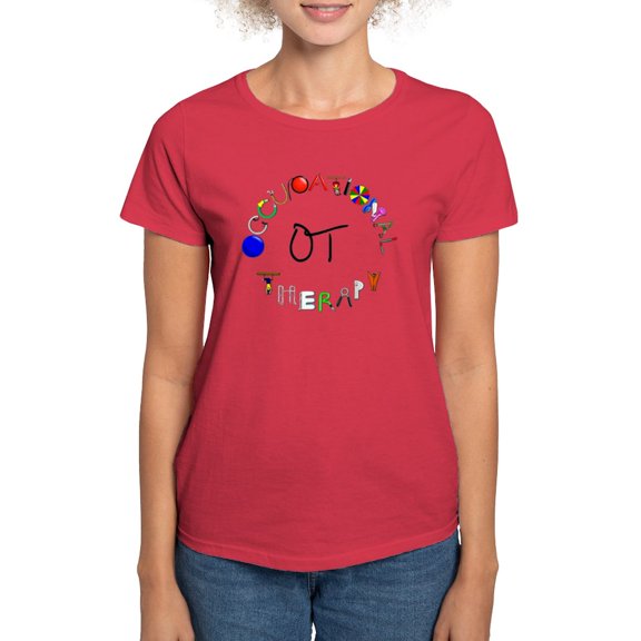 CafePress - Ot Round Women's Dark T Shirt - Women's Traditional Fit Dark T-Shirt