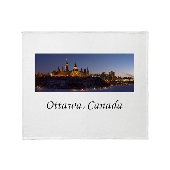 CafePress - Ottawa Skyline Throw Blanket - Soft Fleece Throw Blanket, 50"x60" for All Ages