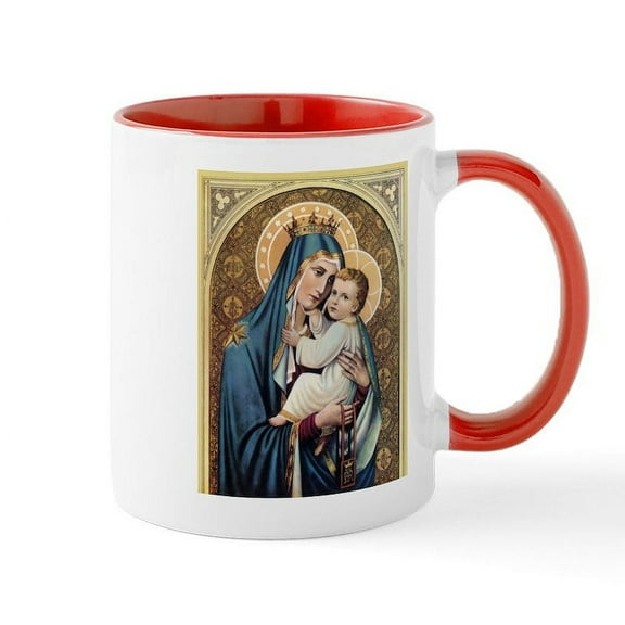 CafePress - Our Lady Of Mount Carmel Mugs - 11 oz Ceramic Mug - Novelty Coffee Tea Cup