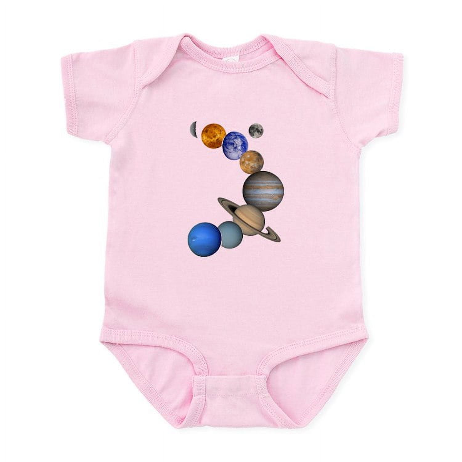 CafePress - Our Solar System Body Suit - Baby Light Bodysuit, Size ...