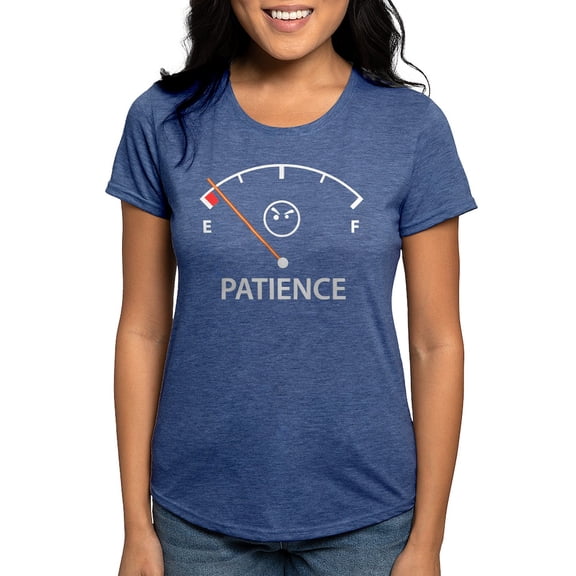 CafePress - Out Of Patience Women's Deluxe T Shirt - Womens Tri-blend T-Shirt