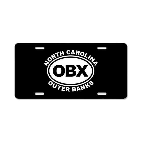 CafePress - Outer Banks, North Carolina - Aluminum License Plate, Front License Plate, Vanity Tag