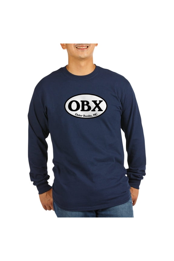 - Outer Banks.OBX.Windsor.White Men's Long Sleeve T - Long Sleeve Dark T-Shirt