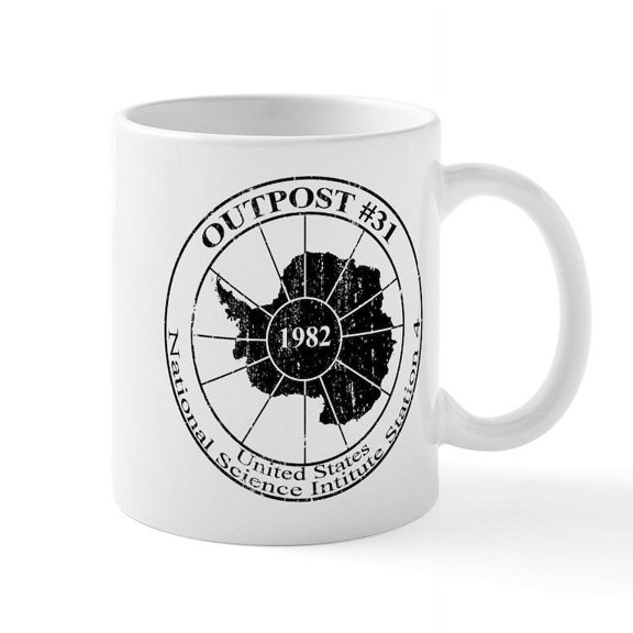 CafePress - Outpost31 Black Mugs - 11 oz Ceramic Mug - Novelty Coffee Tea Cup