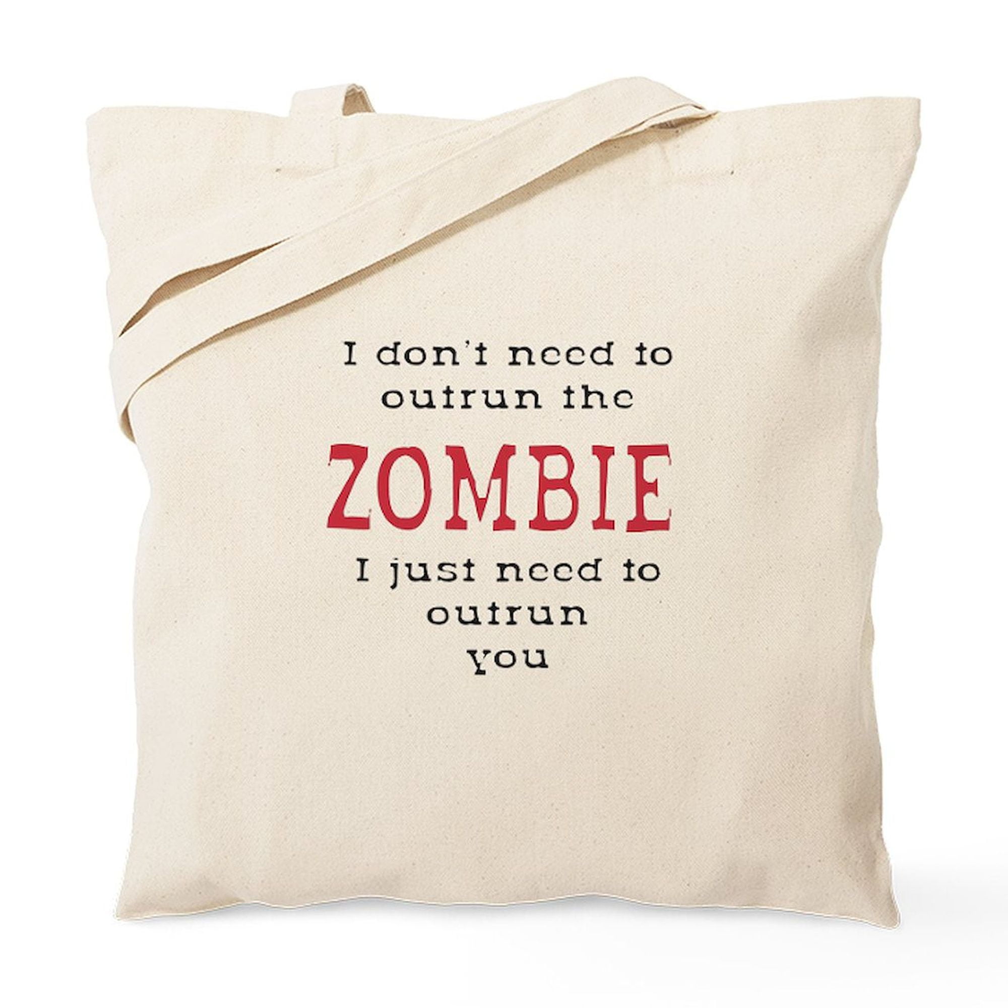 CafePress Pickle Natural Canvas Tote Bag - Reusable Shopping Bag, Two Sizes, Durable, Machine Washable - Fun Graphic Print