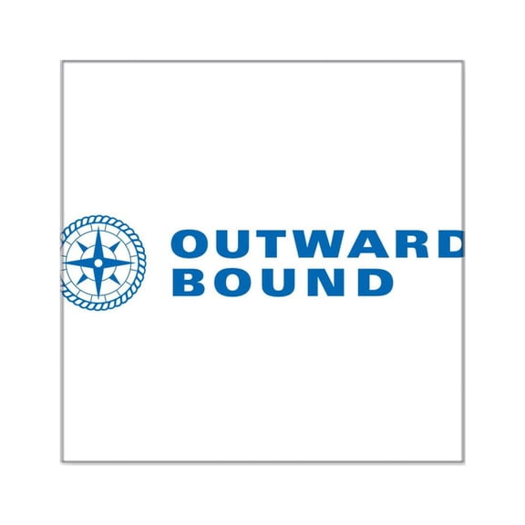 CafePress - Outward Bound Compass Rose Sticker - Square Sticker 3" x 3"