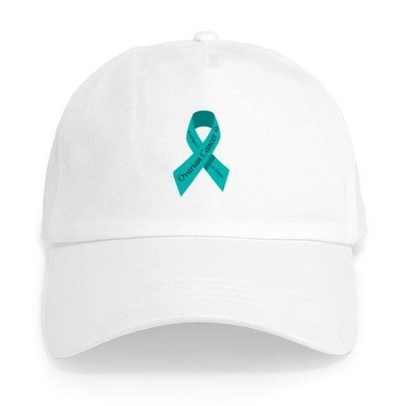 CafePress - Ovarian Cancer Awareness Cap - Adjustable 100% Brushed Unisex Casual Cotton Baseball Cap, Beige, 1