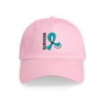thumbnail image 1 of CafePress - Ovarian Cancer Survivor 12 Cap - Adjustable 100% Brushed Unisex Casual Cotton Baseball Cap, Beige, 1, 1 of 2