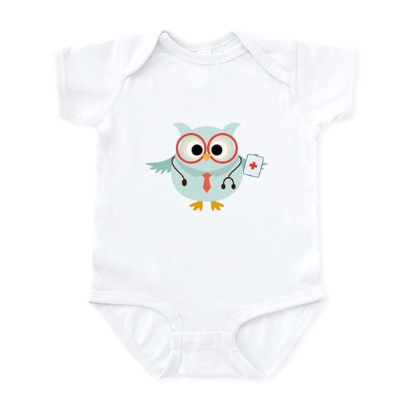 CafePress - Owl Doctor Infant Bodysuit - Baby Light Bodysuit, Size Newborn - 24 Months