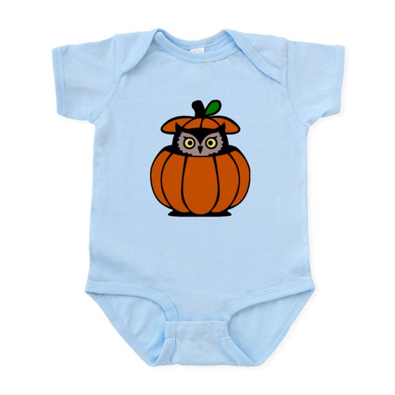 CafePress - Owl In Pumpkin - Baby Light Bodysuit, Size Newborn - 24 Months