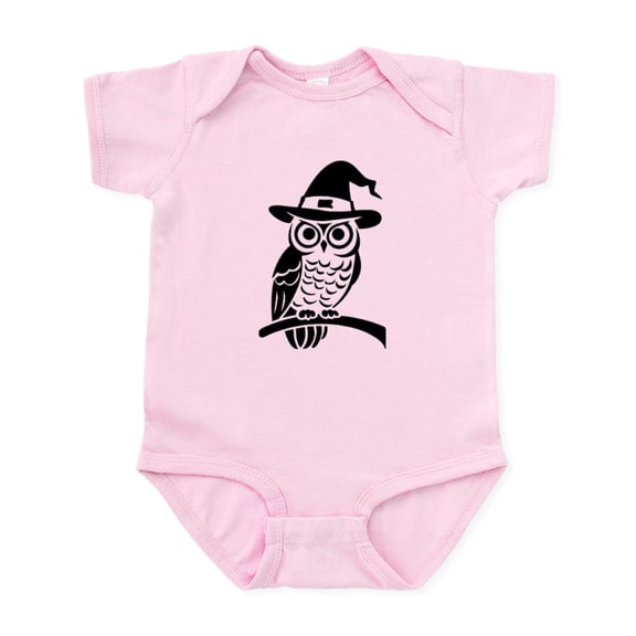 CafePress - Owl In Witch Hat - Baby Light Bodysuit, Size Newborn - 24 Months