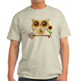 thumbnail image 1 of CafePress - Owls Autumn Song T Shirt - Men's Classic Cotton T-Shirts, 1 of 3