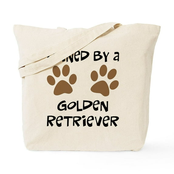 CafePress - Owned By A Golden... Tote Bag - Unisex Canvas Tote Bag, Beige, 1-Piece