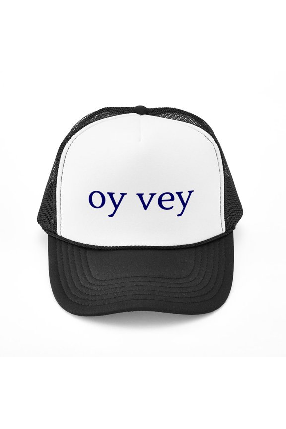 - Oy Vey - Adjustable Unisex Printed Trucker Hat with Mesh Back