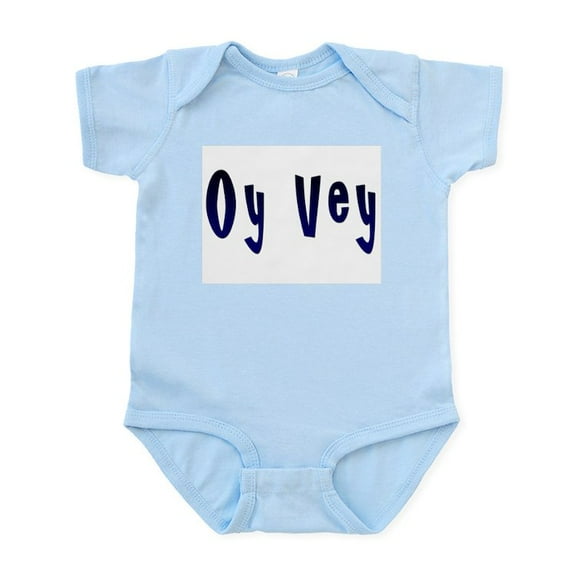 CafePress - Oy Vey Yiddish Infant Bodysuit - Baby Light Bodysuit, Size Newborn - 24 Months