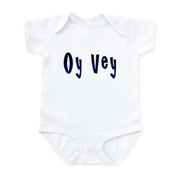 CafePress - Oy Vey Yiddish Infant Bodysuit - Baby Light Bodysuit, Size Newborn - 24 Months