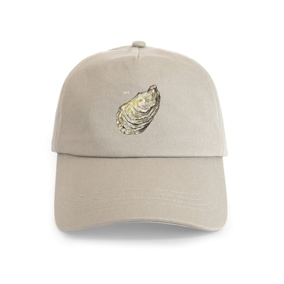 CafePress - Oyster Sea Life Cap - Adjustable 100% Brushed Unisex Casual Cotton Baseball Cap, Beige, 1
