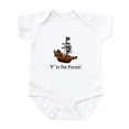 thumbnail image 1 of CafePress - P Is For Pirate Body Suit - Baby Light Bodysuit, Size Newborn - 24 Months, 1 of 4