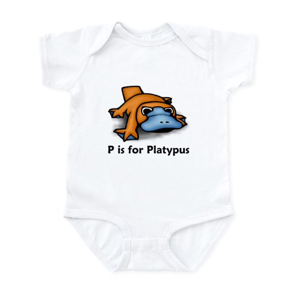 CafePress - P Is For Platypus Infant Bodysuit - Baby Light Bodysuit, Size Newborn - 24 Months