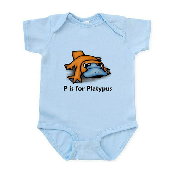 CafePress - P Is For Platypus Infant Bodysuit - Baby Light Bodysuit, Size Newborn - 24 Months