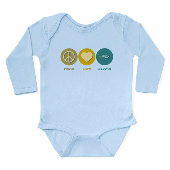 CafePress - P0447 Skydiver Body Suit - Long Sleeve Cotton Baby Bodysuit
