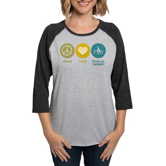 CafePress - P1102 Physiotherapist Women's Baseball T Shirt - Womens Baseball Tee