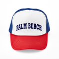 thumbnail image 1 of CafePress - PALM BEACH - Adjustable Unisex Printed Trucker Hat with Mesh Back, 1 of 10