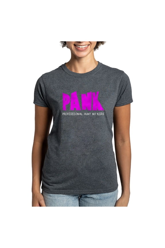 - PANK Professional Aunt No Kids Women's Dark T Shir - Women's Traditional Fit Dark T-Shirt
