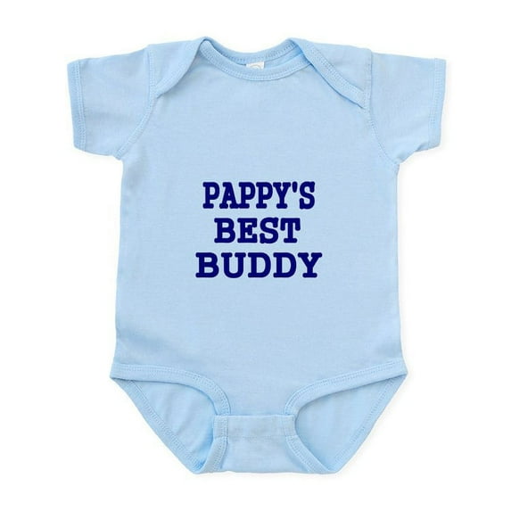 CafePress - PAPPYS BEST BUDDY Body Suit - Baby Light Bodysuit, Size Newborn - 24 Months