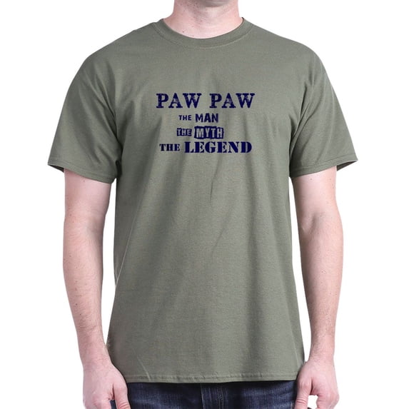 CafePress - PAW PAW THE MAN MYTH LEGEND T Shirt - Men's Classic Graphic Cotton T-Shirt