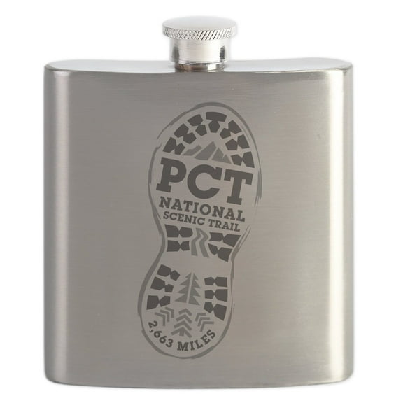 CafePress - PCT Flask - Stainless Steel Flask, 6oz Drinking Flask