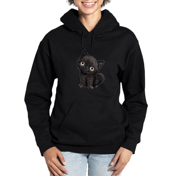 CafePress - PD Moreno's Black Cat - Pullover Hoodie, Classic & Comfortable Hooded Sweatshirt