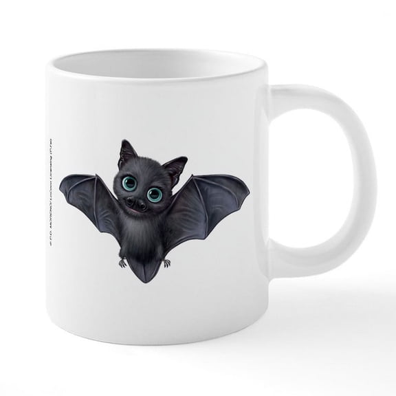 CafePress - PD Moreno's Halloween Bat - 20 Oz White Ceramic Mega Mug