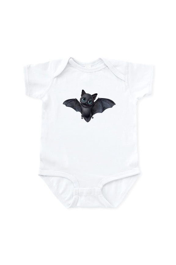 - PD Moreno's Halloween Bat - Baby Light Bodysuit, Size Newborn - 24 Months
