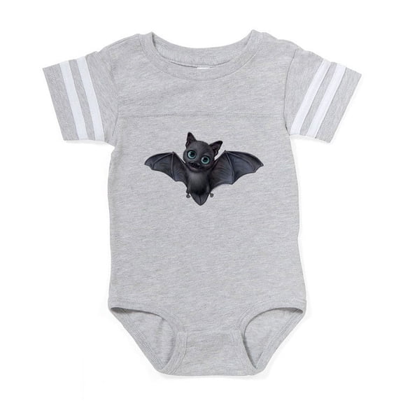 CafePress - PD Moreno's Halloween Bat - Cute Infant Baby Football Bodysuit