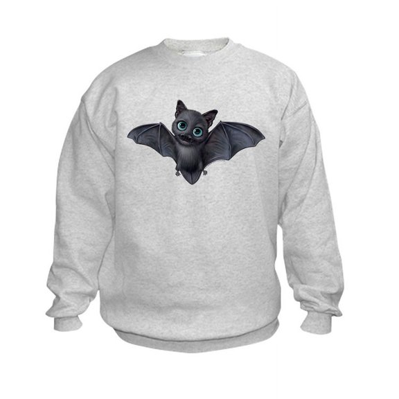 CafePress - PD Moreno's Halloween Bat - Kids Sweatshirt, Youth Crew Neck Sweatshirt
