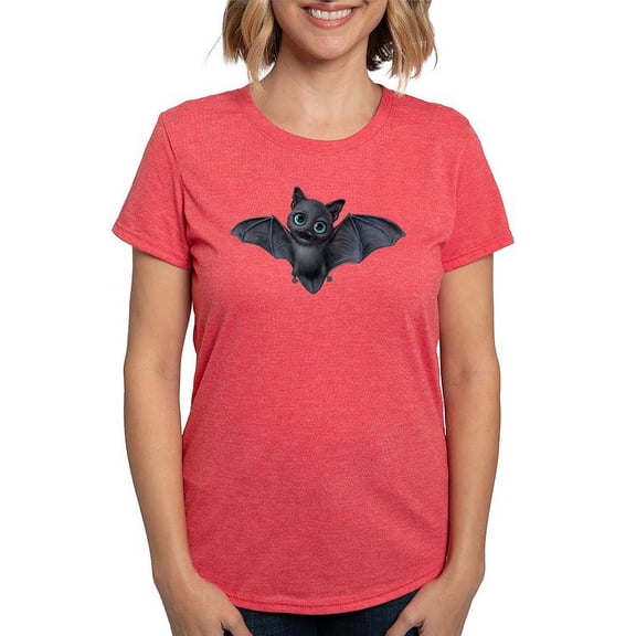 CafePress - PD Moreno's Halloween Bat Women's Deluxe T Shirt - Womens Tri-blend T-Shirt