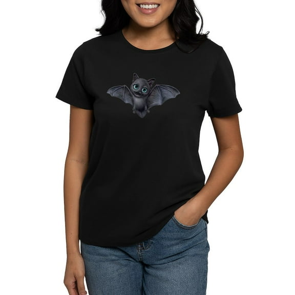 CafePress - PD Moreno's Halloween Bat Women's Value T Shirt - Women's Traditional Fit Dark T-Shirt