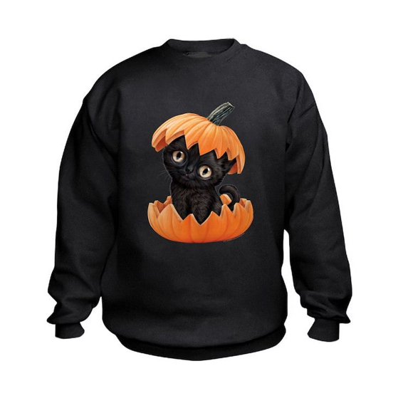 CafePress - PD Moreno's Halloween Bla - Kids Sweatshirt, Youth Crew Neck Sweatshirt