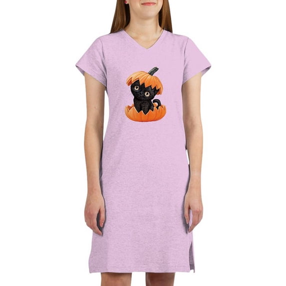 CafePress - PD Moreno's Halloween Black Kit - Women's Nightshirt